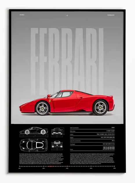 Poster Ferrari Enzo