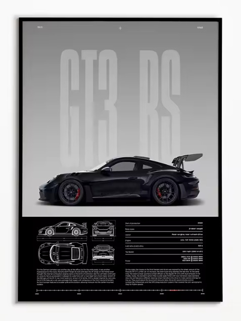 Poster Porshe GT3 RS