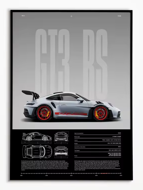 Poster Porshe GT3 RS