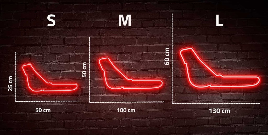 "Circuit Autodromo Nazionale di Monza" Enseigne Lumineuse en Néon, Décoration