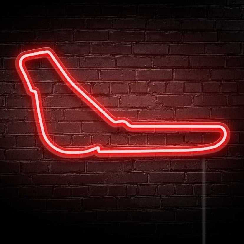 "Circuit Autodromo Nazionale di Monza" Enseigne Lumineuse en Néon, Décoration