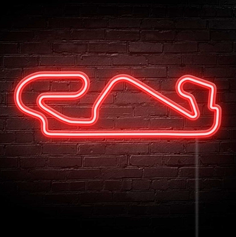 "Circuit Barcelone" Enseigne Lumineuse en Néon, Décoration