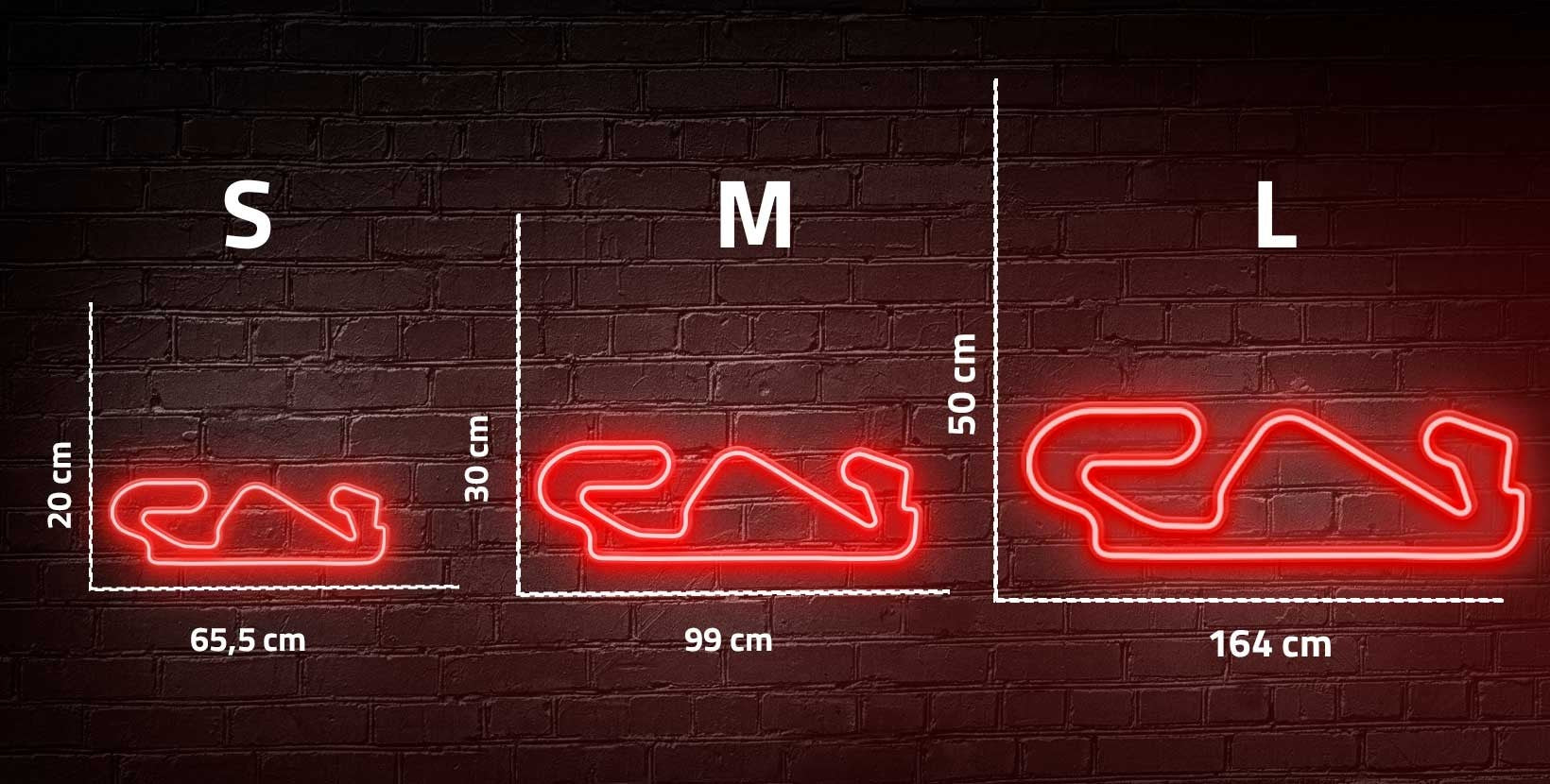 "Circuit Barcelone" Enseigne Lumineuse en Néon, Décoration
