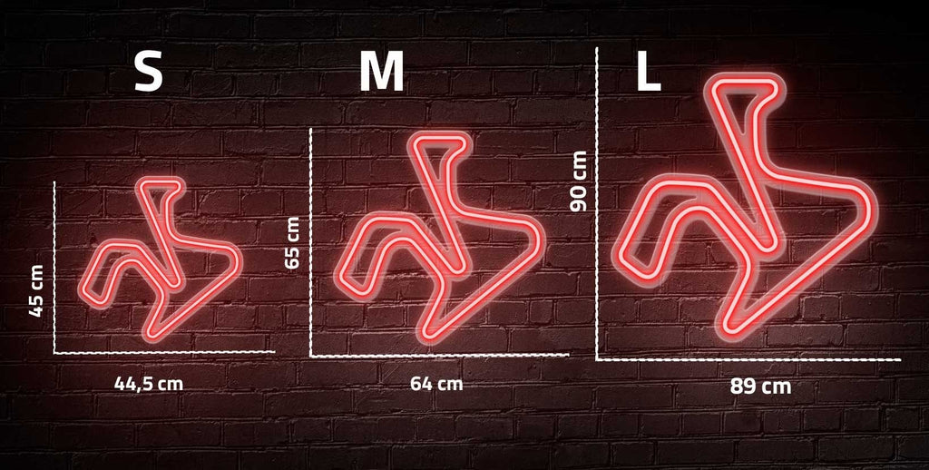 "Circuit de Jerez" Enseigne Lumineuse en Néon, Décoration