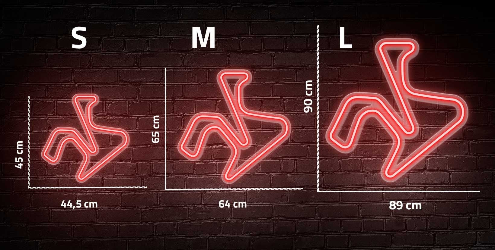 "Circuit de Jerez" Enseigne Lumineuse en Néon, Décoration