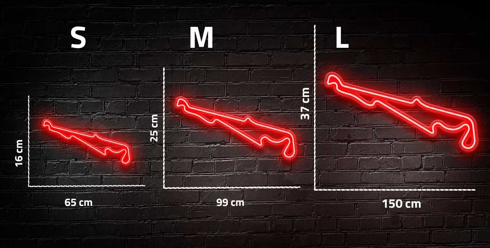 "Circuit Paul Ricard" Enseigne Lumineuse en Néon, Décoration